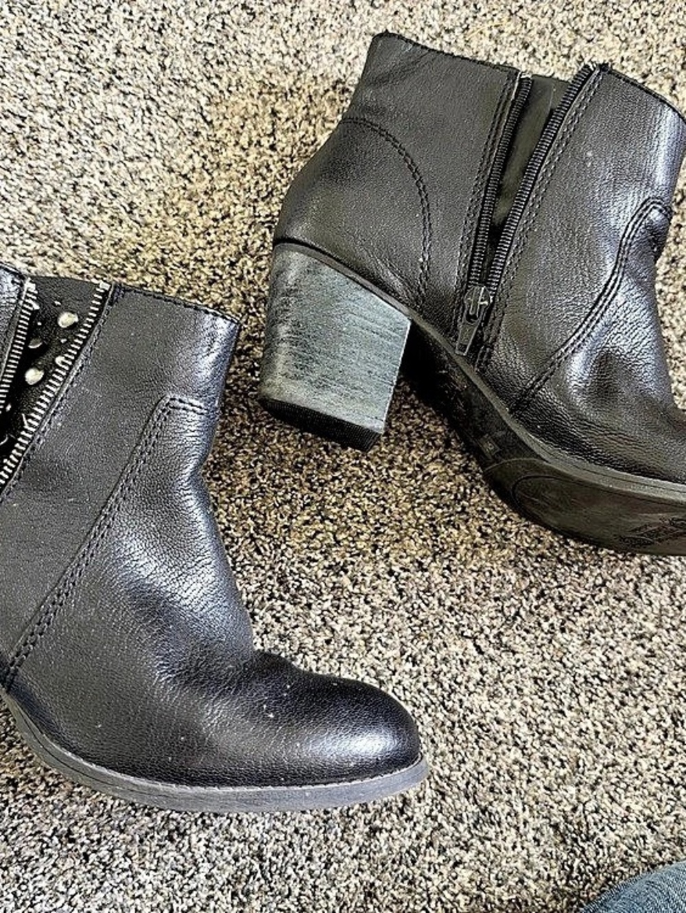 Nine West Black Ankle Boots US 8M Good